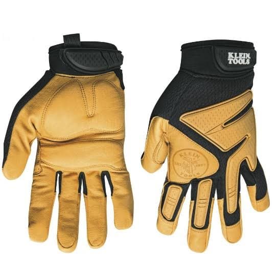 4-units min. Klein Tools Incorporated  Gloves Journeyman Leather Size M - 40220