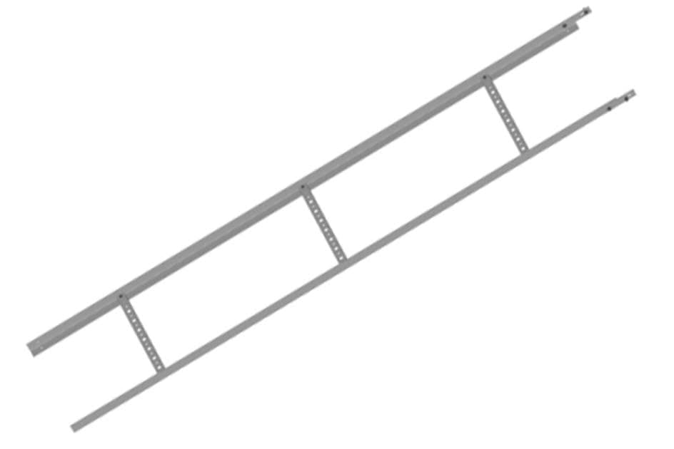 CommScope CL-1210-U - UNIV. CABLE LADDER, 10', 12 HOLE, W/HRDW