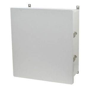 Allied Moulded Products, Inc. AM1868L - 18x16x8 Fiberglass Enclosure With Snap Latch Hinged Cover