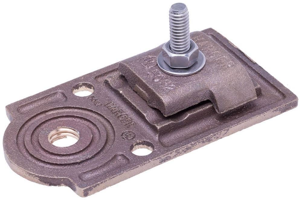 2-units min. Harger  Copper Bonding Plate-1/2" Hole Size, 1/2-13 Tap - 219-1/2