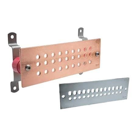 2-units min. Harger  1/4" X 4 X 19.5 Rack Grd Bar Kit - ALRGBHKIT14419.5BH8N