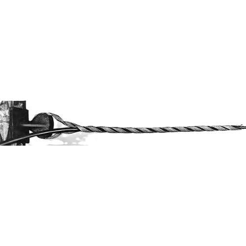 50-units min. Preformed Line Products  Dead-end Drop Wire Stainless Steel Neoprene Coated Black - NDE-9500
