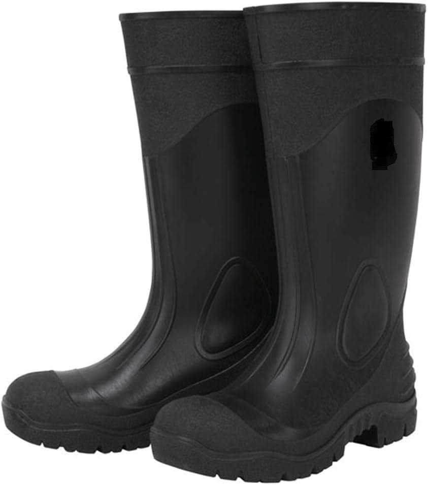 5-units min. Frank Winne & Son, Inc.  Boots Steel Toe Pvc Size 7 Black - 98005