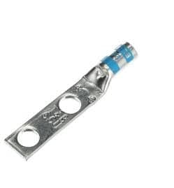 ABB Installation Products 256-30695-1095 - Lug 2hole Standard Barrel Bolt Size G 1/4 Color Code Blue Die Code No 24 Wire Flex Code No 6 Wire Flex Flex No 6 61/24 (non Returnable) Box Of 100ea