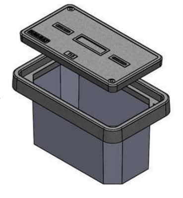 7-units min. Hubbell  Vault 17x30x16 With Lid, Plastic ~ Marked Optimum ~ - PE30HDXIRGF5