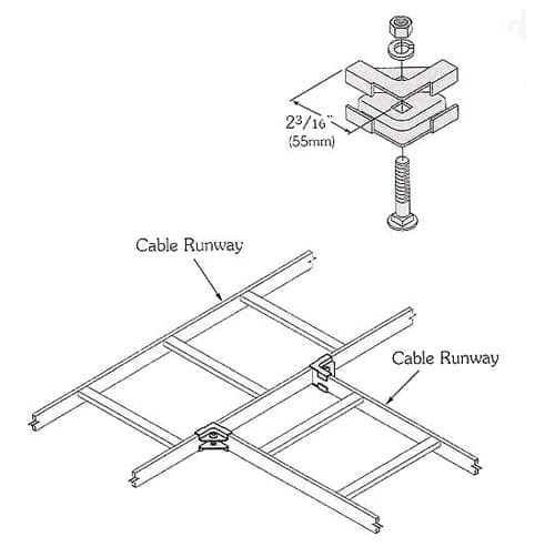 10-units min. Site Pro 1  Runway Horizontal T-Splice, Y-Zinc - CR-HT