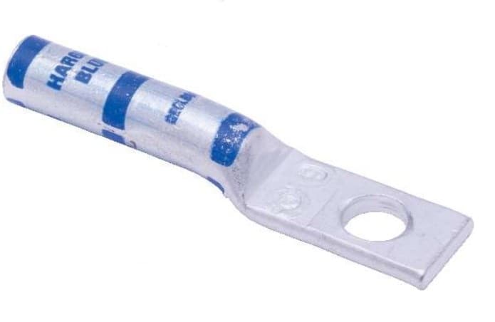 8-units min. Harger  #2 Awg Lug, W/insp Window, 1 Hole, 5/16" Stud, Std Barrel, B - GECLB2