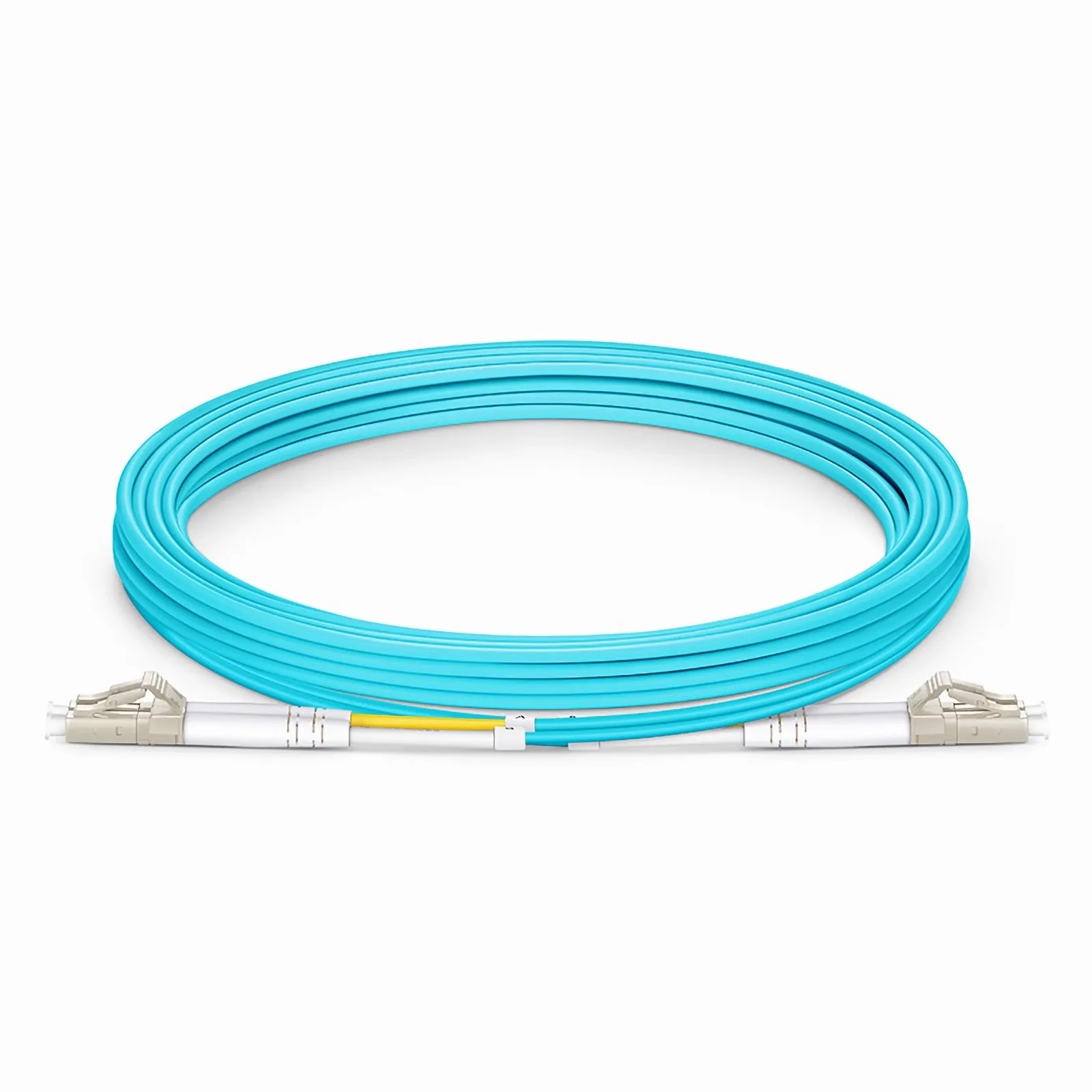 3-units min. Custom Cables, Inc.  Cable, Fiber_optic, Jumper Lc-lc Mm Om3 Duplex 2.0mm 5 Ft - LULU-Z2C3-A2-R-AUXX08080-0005F