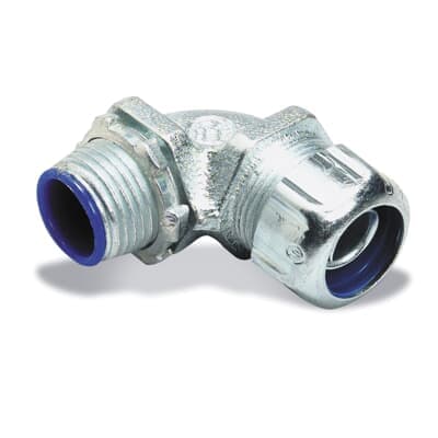 ABB Installation Products 5357 - 2" Liquidtight Flexible Metal Conduit Connector 90 Degree Angle-insulated