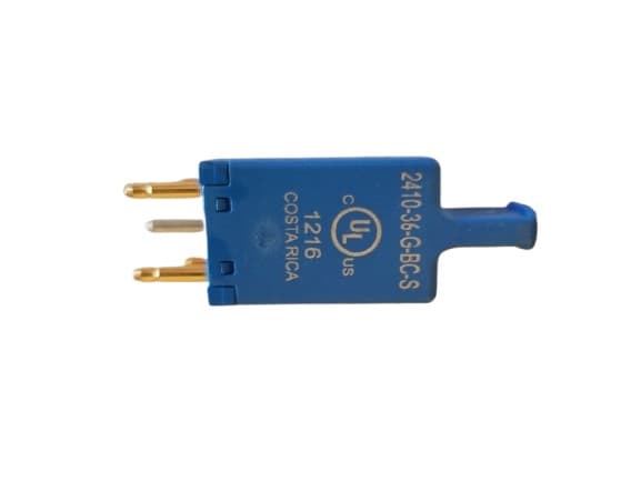 88-units min. Bourns  5 Pin Station Protector Standard Blue Standard Gold Plated Balanced Capacitance Sealed - 2410-36-G-BC-S