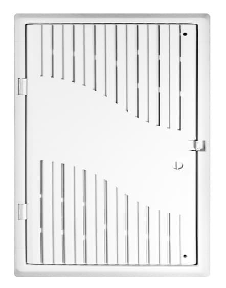 3-units min. Structured Cable Products, Inc.  Hinged Vented Lid/cover With Low Profile Frame For Hcc-p18-e, Cover Is 23.25l X 18.5w X 7/8”deep, Includes Thumb Turn Latch, Mounting Hardware, 1 Ea/box - HCC-P18-LF