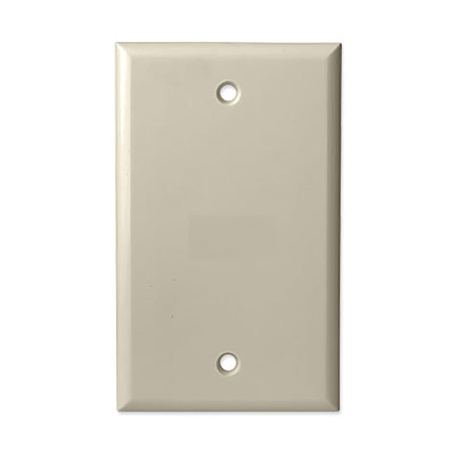 209-units min. Structured Cable Products, Inc.  Single Gang Blank Wall Plate - Light Almond - 10 Ea/per Pack - 242-LA