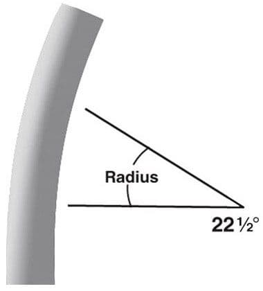 Cantex 5133932 - Elbow Schedule 40 4 Inch 22.5 Degree 48 Inch Radius Plain End Sweep