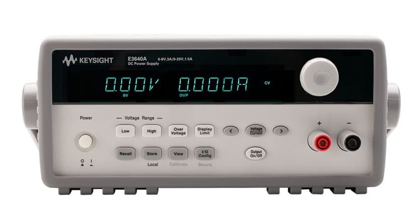 Keysight Technologies E3640A-E3640A - Dc Power Supply, Dual Range: 0-8v/ 3a And 0-20v/ 1.5a, 30w. Gpib, Rs-232