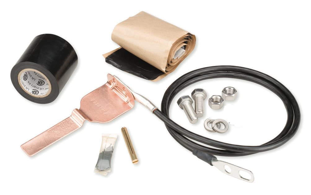 2-units min. Andrew  Grounding Kit, 1/2 Inch, 2 Hole Lug, Field Attach - 241088-1
