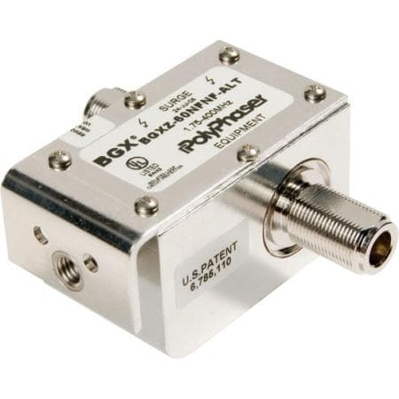Polyphaser BGXZ-60NFNF-ALT - 1.75-400 Mhz +/-60 Vdc Pass Hybrid Coax Prot W/ N-females