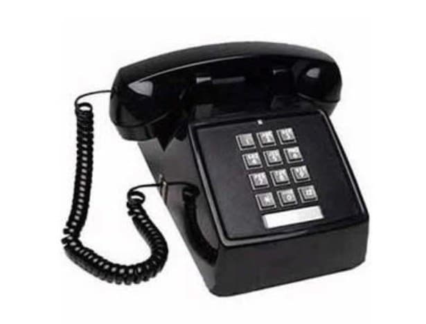 Cortelco Inc 250000-VBA-20M - Navvvv000499 Cortelco 2500 Basic Single-line Analog Desk Phone With Volume Double-gong Ringer Hearing-aid Compatible Black