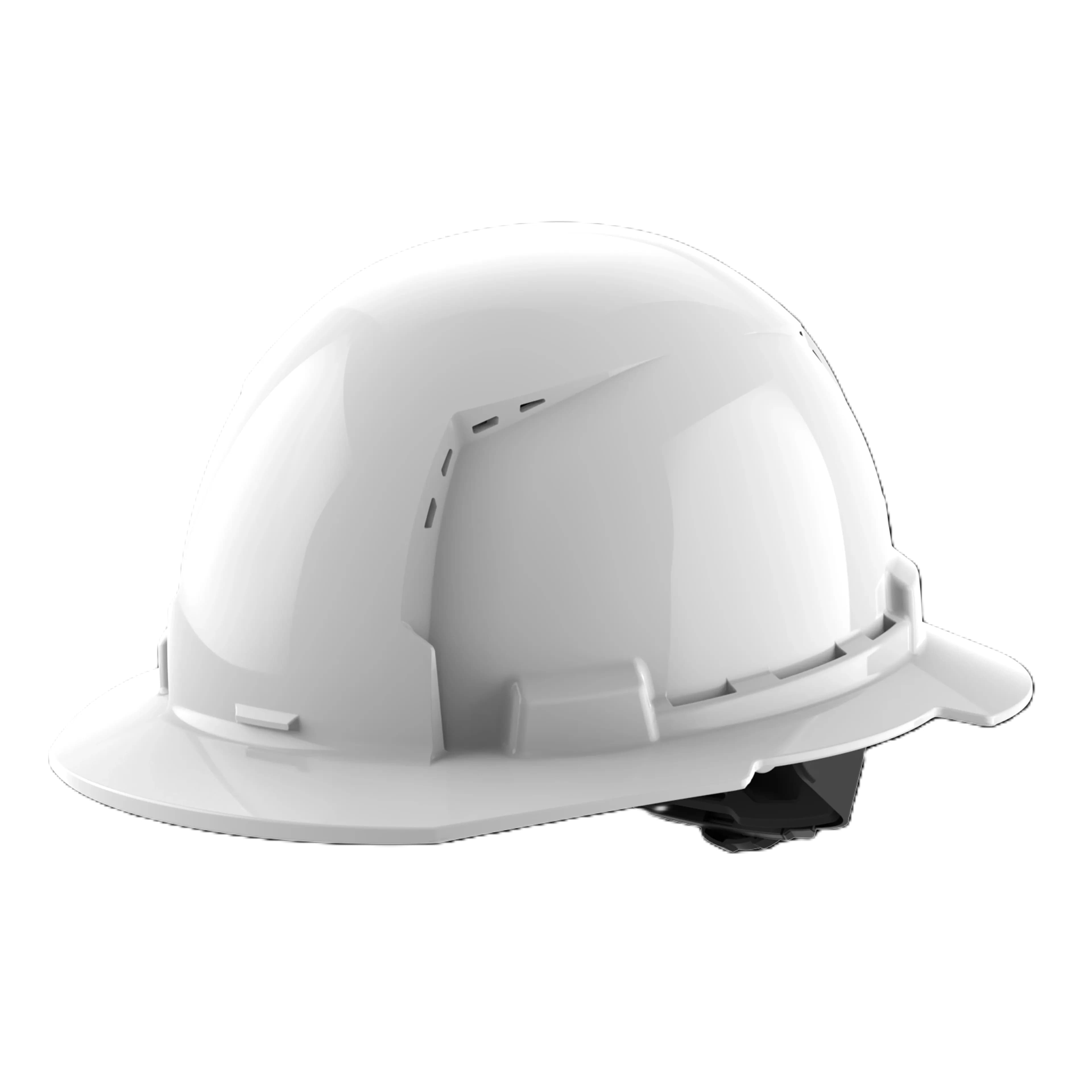 6-units min. Milwaukee Tool  Bolt Full Brim Hard Hat White With 4pt Ratcheting Suspension Usa Vented Class C - 48-73-1201