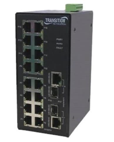Transition Networks SISTM1040-262DLRTB - Naenen000098 16 Port Managed 10100 Btx 2 Port Industrial Switch