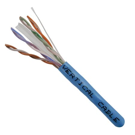 2-units min. Unknown  Category-6, 23awg, Utp, 8c Solid Bare Copper, 550mhz, Riser Rated, Pvc Jacket 1000ft. Blue - 161-102/BL