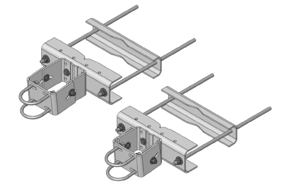 Andrew PML-SC4-B - Large Leg Open Face Universal Pipe Mount