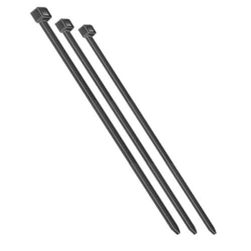 7-units min. Secure Cable Ties  15 Heavy Duty Cable Ties, Black - CT15HD