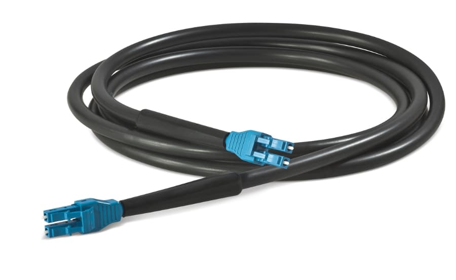 6-units min. Rosenberger  Rosenberger 10 Meter Single Pair Fiber Jumper - FB-L98B-035-10000
