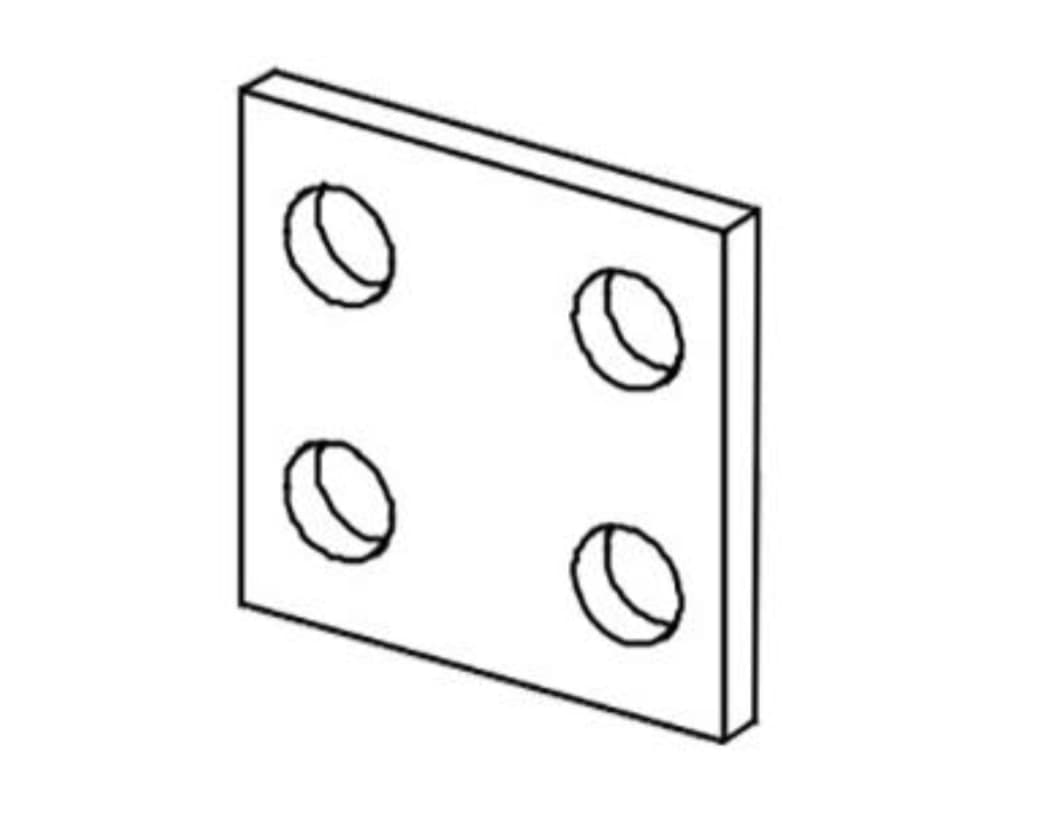 39-units min. Vertiv Corporation  Vertiv Corporation, 60016097, Adapter, Copper Plate, 2-position:, Adapter, Copper Plate, 2-position: - 60016097