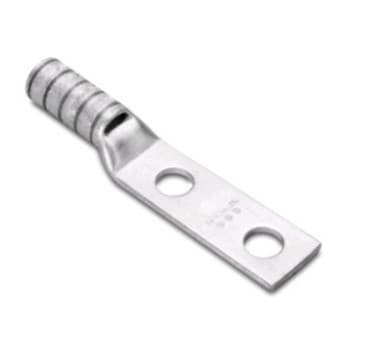 5-units min. Burndy  2h 1/4 X 5/8 4/0flex | 250 Kcmil, 4/0 G, H, I, K, M, Dlo Cu, Two Hole, 1/4 Stud Size, 5/8 Hole Spacing, Standard Barrel, Inspection Window, Internal Chamfer -  YAV29L2TC14FX