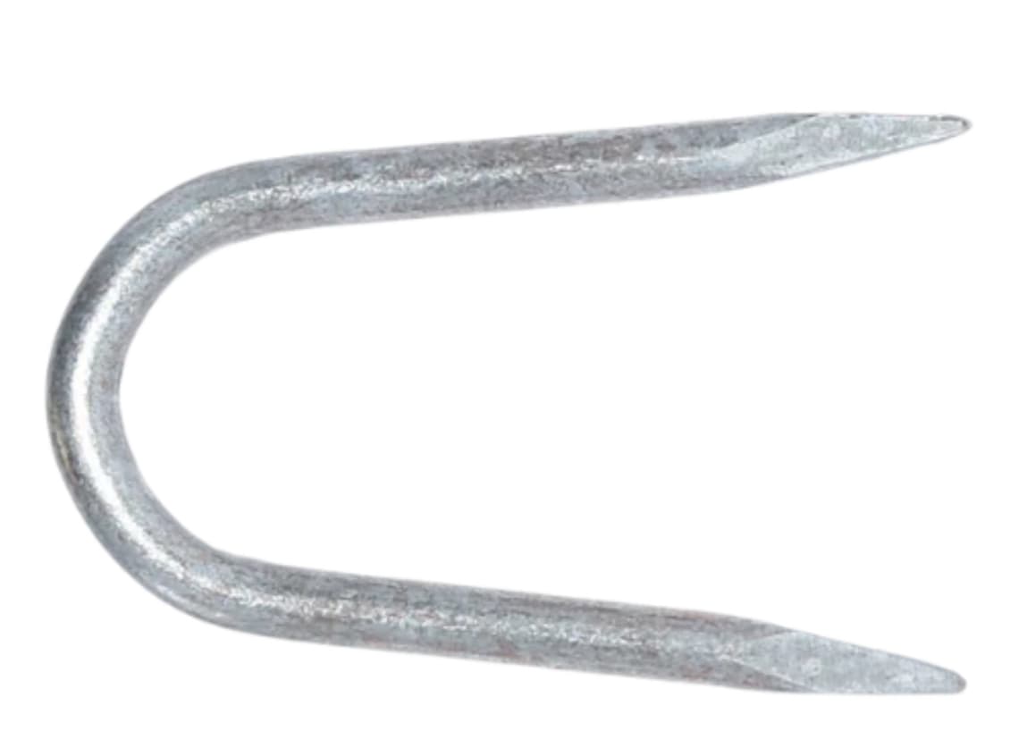 295-units min. Allied Bolt Products, LLC.  1-3/4in X 3/8in X .148in Rolled Point Galvanized Staple - 25117