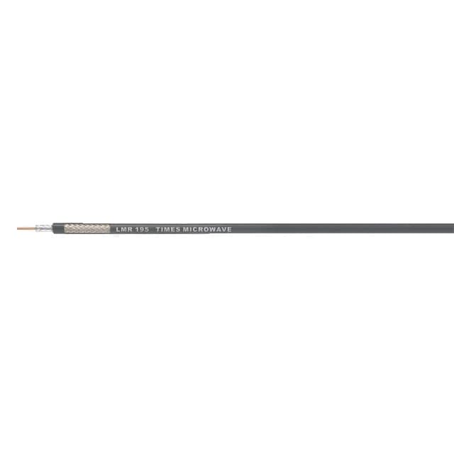 54-units min. Alliance Corporation Standard cable, Black PE jacket, Per MEter - LMR-195