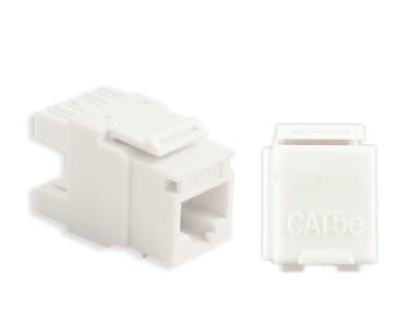 157-units min. Oldcastle BuildingEnvelope  Cat5e-90, Cat5e Jack, 90 Degree, White - 125-0949-WT