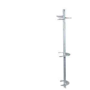 Hubbell 012642EJN - Anchor Square Shaft Lead Section 3 Helices10 In  12 In And 14 In. 7 Ft Long 5500 Ft-lbs Torque Rating Rus Listed Galvanized 012642-ejn