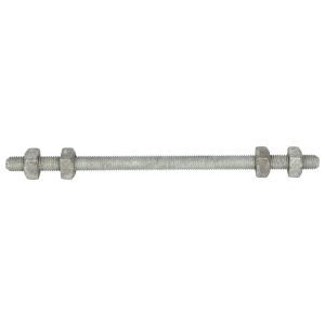 Hubbell Power Systems INC - Bolt double arming 4 square nuts 5/8 x 16IN galvanized ansi nema rdup - 8866