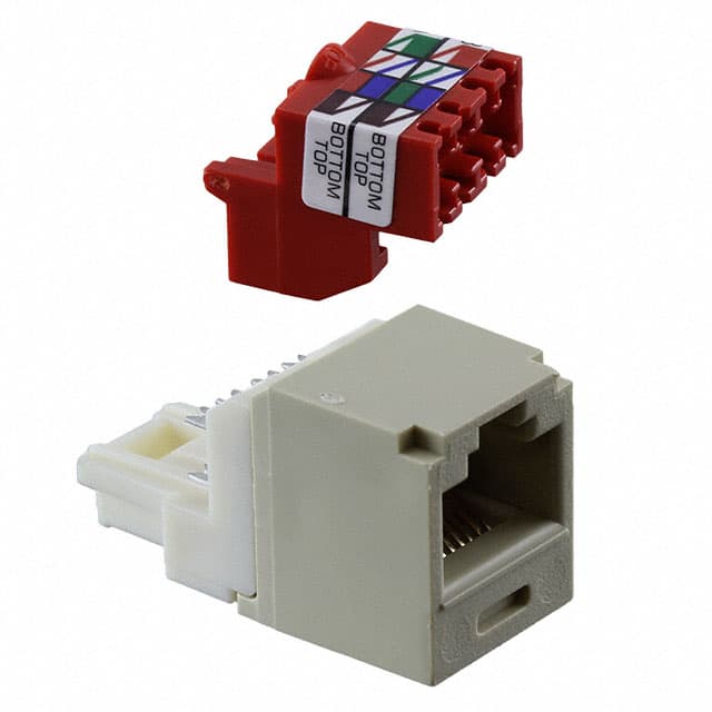 Panduit Corporation CJ5E88TEI - Jack Module Tx5e Universal Category 5e 8 Position 8 Wire Rj45 T-568a And T-568b Electric Ivory Mini-com