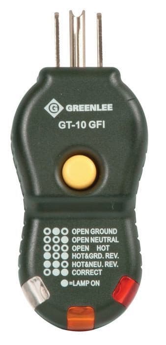 Greenlee GT-10GFI - Tester Electrical Outlet Gfci
