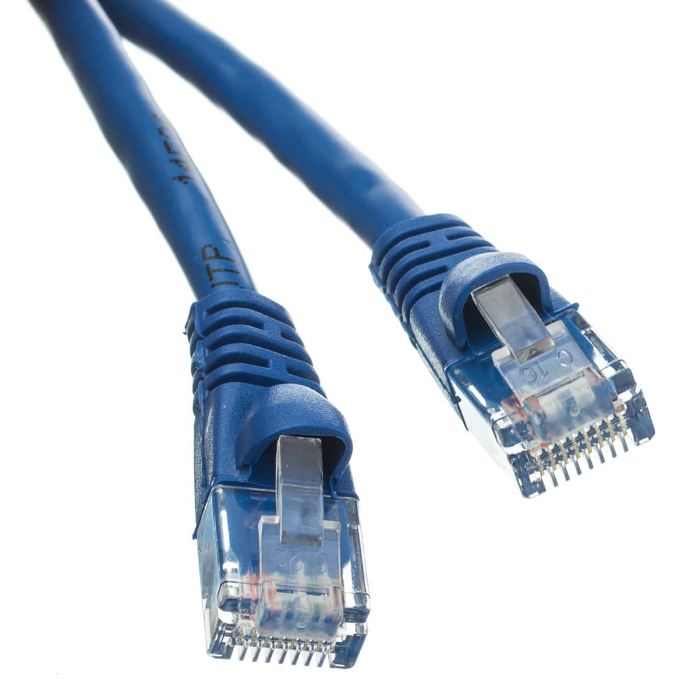 Premier PT-PCL5E-BLU-7 - Patch Cord Cat 5e Blue 7 Foot  With Snagless Boots Wired Straight Through