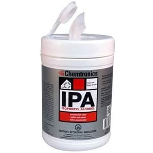 ITW Chemtronics Inc. SIP91P - 125 Count IPA Wipes in Tub for Efficient Electronics Cleaning