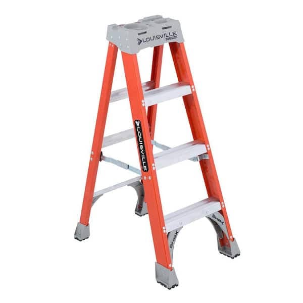 Louisville Ladder Inc FS1504 - 4' Type T1a 300lb Capacity Advent 4-step Fiberglass Louisvil