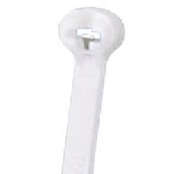 500-units min. Panduit Corporation  Cable Tie Dome-top Barb Standard Cross Section 12 Inch X .185 Inch 3 Inch Max Bundle Diameter 50 Pound Tensile Strength Nylon 6.61000/pkg - BT3S-M