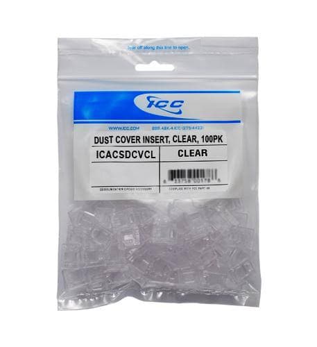 5-units min. TeleDynamics  DUST COVER INSERT 100 PCS/BAG - ICACSDCVCL