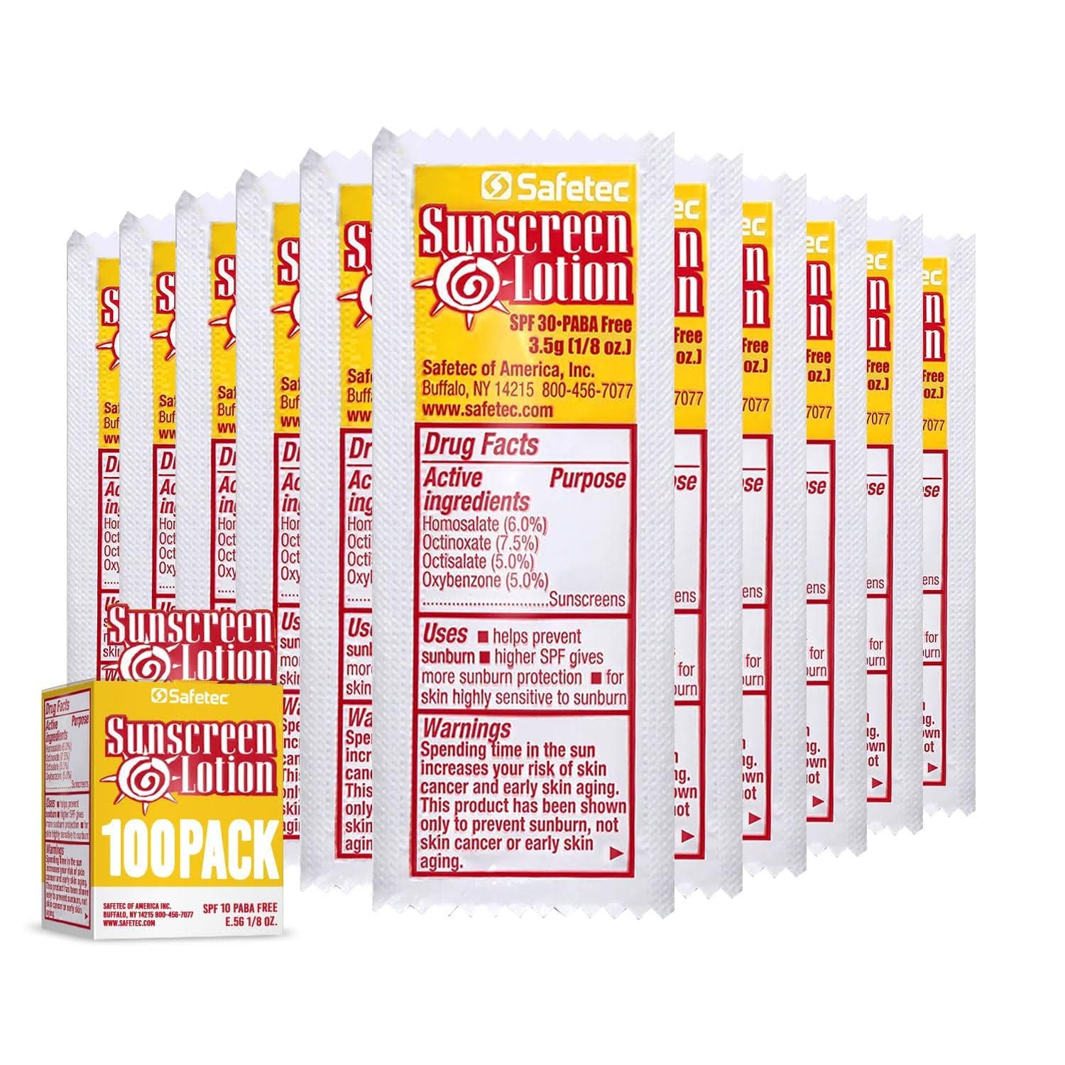 95-units min. Premier  Sunscreen Lotion Single Dose Packet  Spf30 95-units min - 92101
