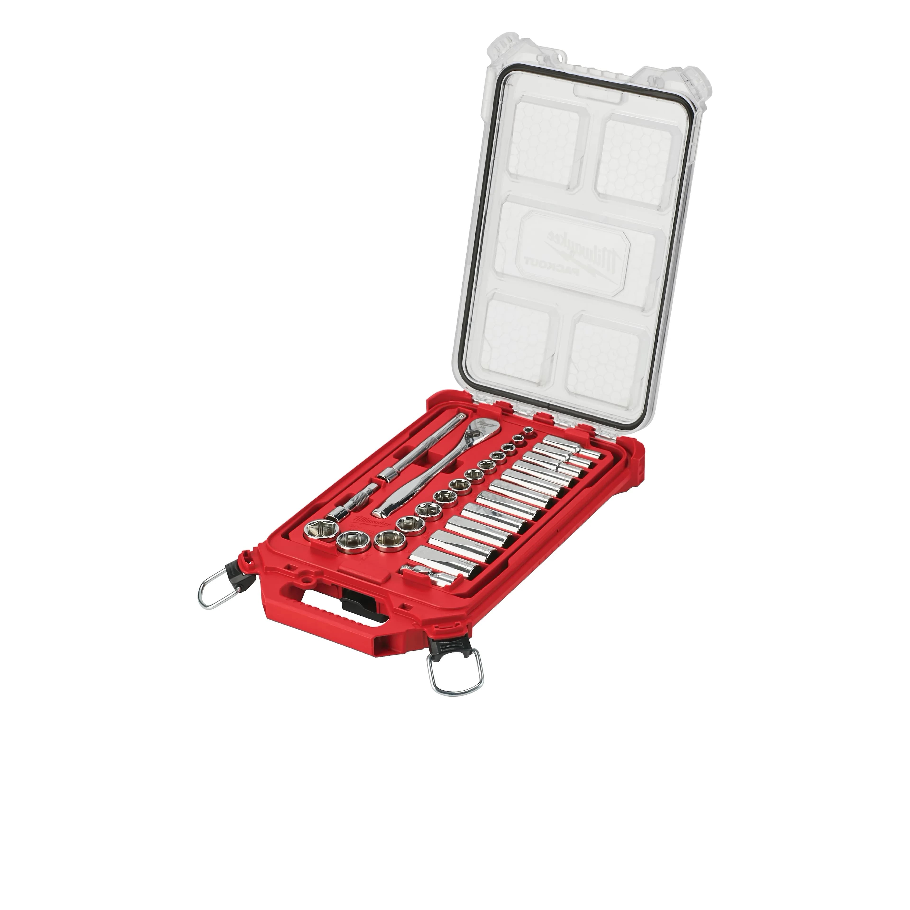 Milwaukee Tool 48-22-9481 - Ratchet And Socket Set 3/8 Drive 28pc Sae