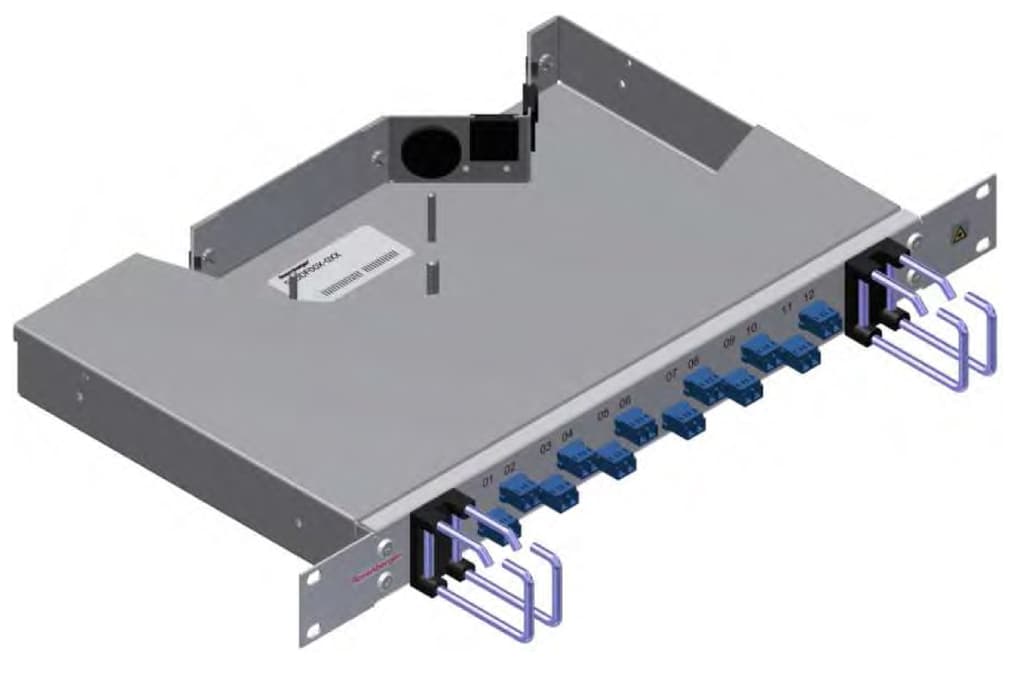 Rosenberger FB-SLODF012-012 - 12 Channel Fiber Distribution Panel For 19 Racks Or Cabinents