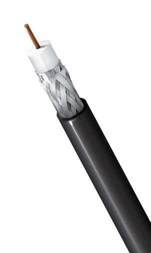 24-units min. Belden Cable, Rg59 Mini 10-pack Black On Black,ft - YR47172BLACK