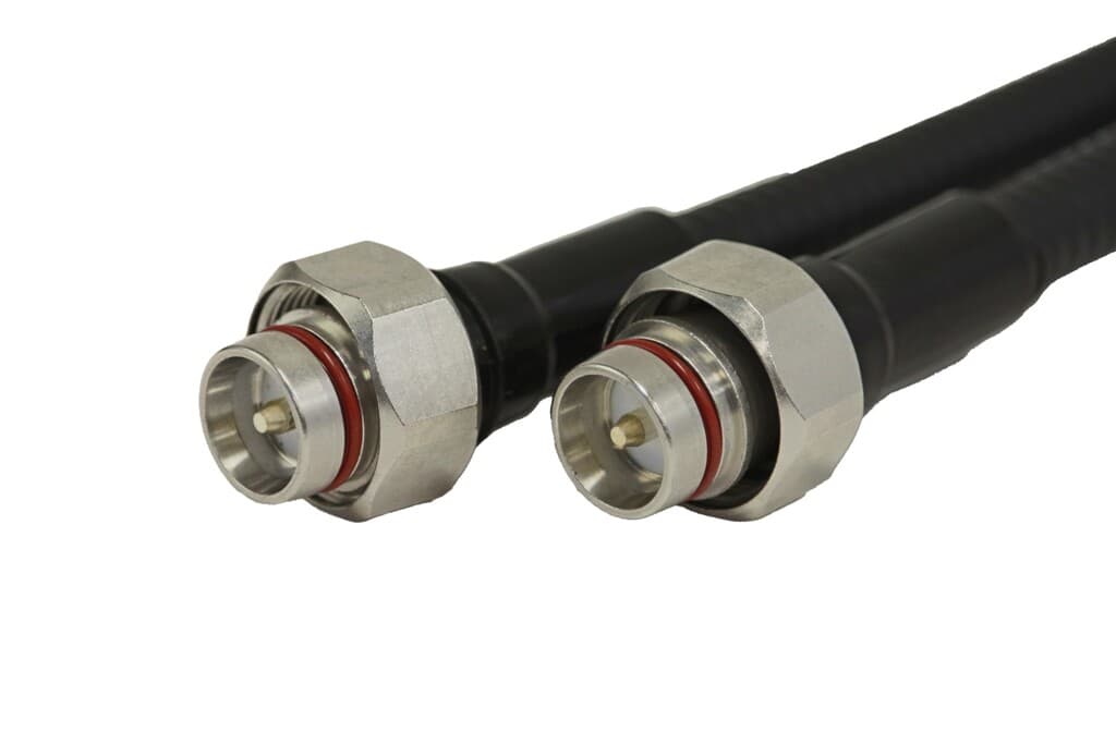 4-units min. Rosenberger  3/8IN S SUPERFLEX JUMPER ASSEMBLY -4.3-10 STRAIGHT -4.3-10 STRAIGHT PIM TESTED, LENGTH:, 4FT: - SLJ38SP-64M64M-04FT-00
