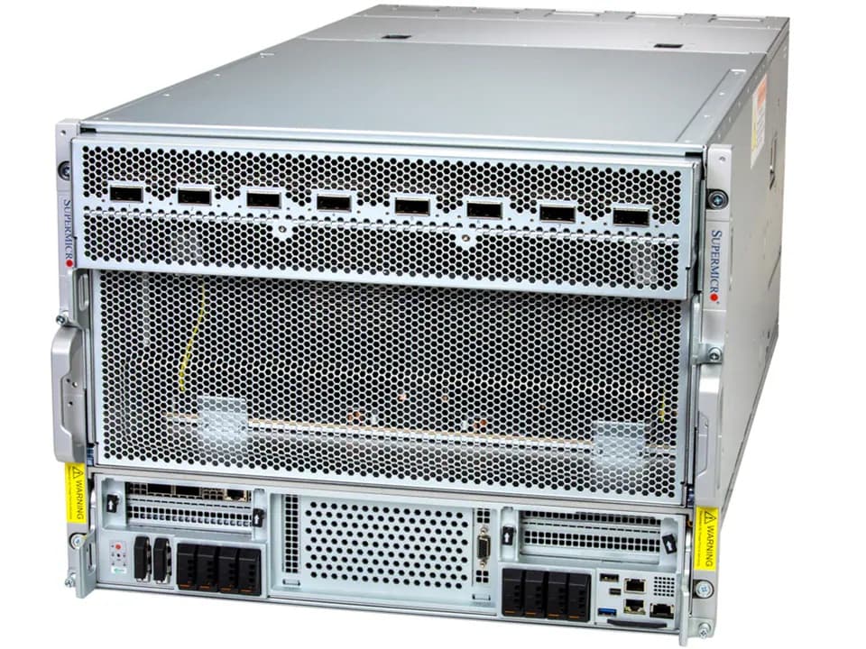 Supermicro SYS-822GS-NB3RT-02-G2 - GPU SuperServer | Intel 8U System with NVIDIA HGX B300 8-GPU | AI 8U, 8x B300, INT 2x64C 2.4G, 2TB DDR5, BF3, DCM