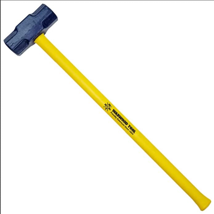 Warwood Tool 13465 - Sledge Hammer Double Faced 8 Pound Head 34 Inch Fiberglass Handle