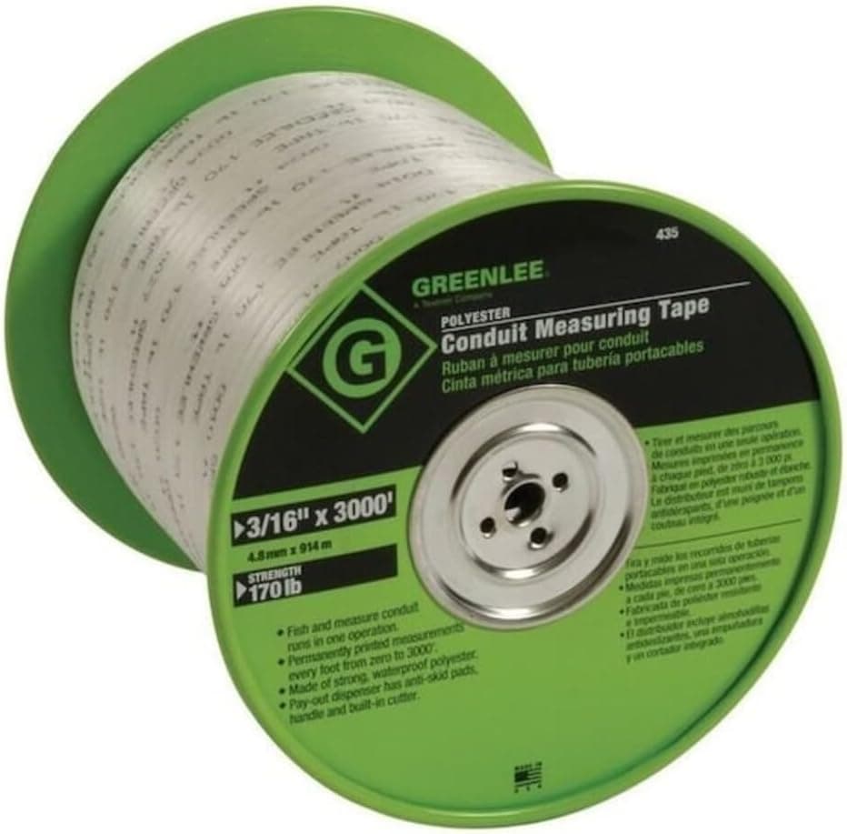 Greenlee Textron Inc. 435 - Tape, Measuring Conduit, 3 1/16 X 3000'