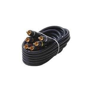 56-units min. Steren  Cable Audio Video Python 3-rca Connectors Heavy Duty High Definition 254-315bl S - 254-315BL